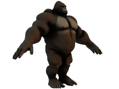 Cartoon Gorilla  3D model