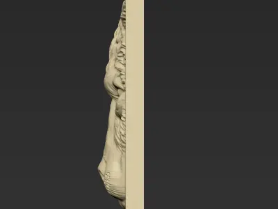 Wolf Head A5 3D print model