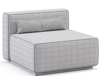  Mix Modular Sectional Chair Free 3D model