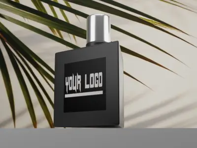 Luxury Perfume Bottle  Glass Packaging Design Free 3D model