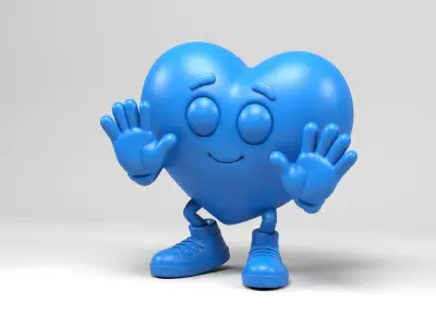 Funny heart 2 3D print model