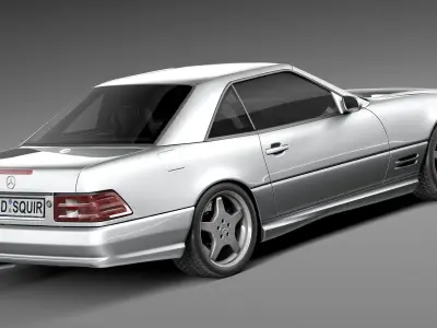 Mercedes-Benz SL500 r129 1989-2001 3D model