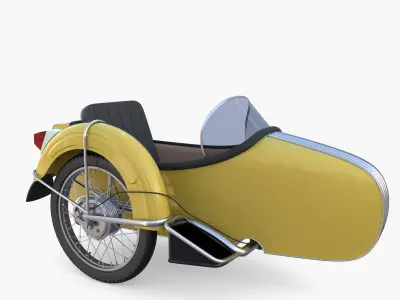 Motorcycle sidecar 3D model