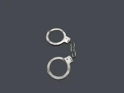 Handcuffs Low-poly 3D model