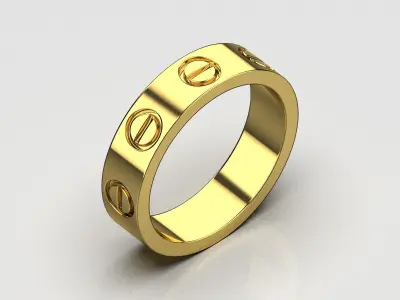 wedding rings 3D print model get