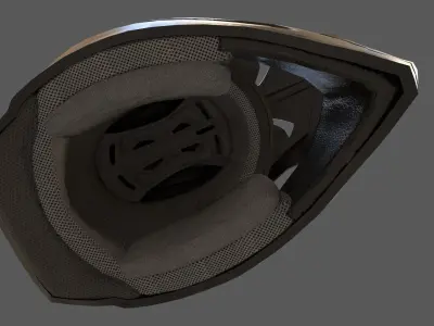 Oneal Motocross Racing Helmet Low-poly 3D model