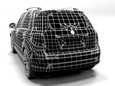 FIAT SEDICI LOWPOLY Low-poly 3D model