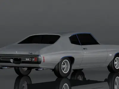 Chevrolet Chevelle SS454 Low-poly 3D model