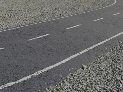 8K Asphalt Road Street texture bundle with different lines Texture