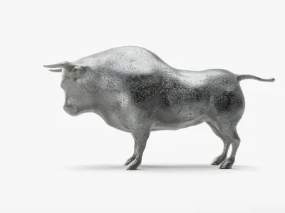 Bull Statuette 3D model