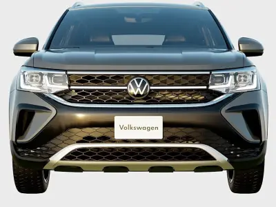 Volkswagen Taos 2024 SE Spec Low-poly 3D model