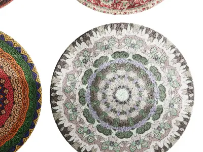 Round carpet 20 3D model