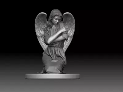 Kneeling Angel  3D print model