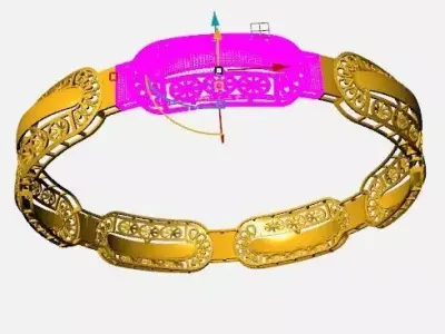 1323 Aurelian Vault Bangle 59MM-9gm 3D print model