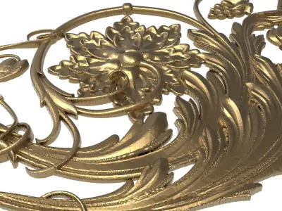  decorative pattern ready for 3D printing 3D model 100