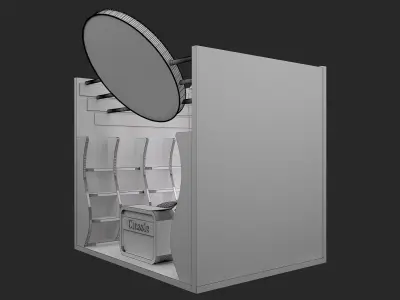Booth Exhibition Stand a547a 3D model