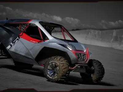 UTV CONCEPT Low-poly 3D model