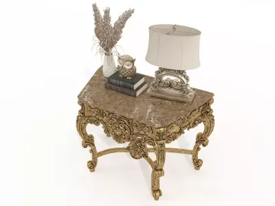 Classic European Style Console Table 16 3D model