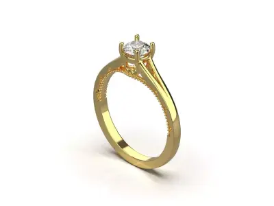 ring code 107 3D print model