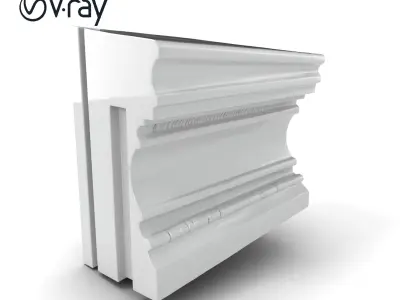 Refined Classic Moldings model pack Low-poly 3D model