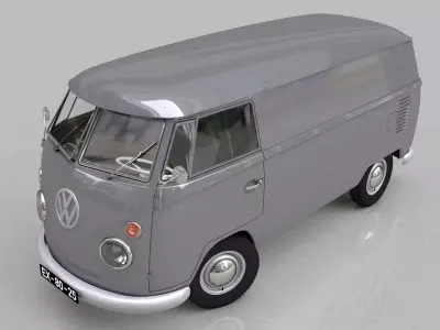 VOLKSWAGEN TRANSPORTER CARGO - 1964 3D model