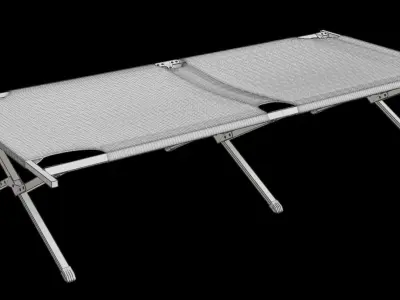 Folding Camping Cot 3D model