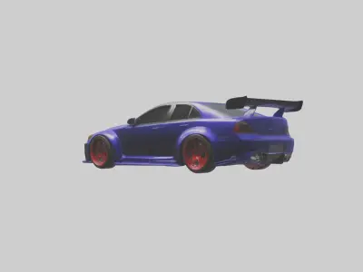 Modified Street Racing Sedan model 3D model