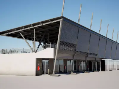 Imola Racetrack Building Complex  3D model