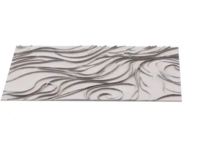 decor set wall panel wall relief mural CNC 50 3D model