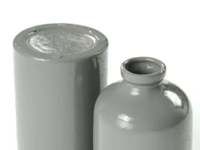 polypasta - hakoh vase granite 01 3D model