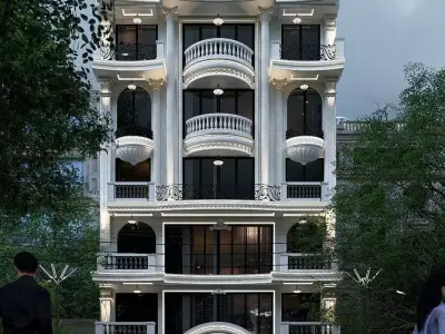 CLASSIC EXTERIOR BUILDING SKETCHUP-LUMION  3D model