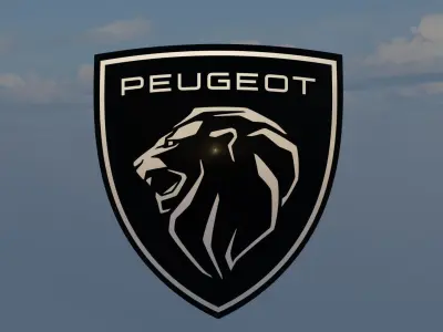 Logo Peugeot 2021 3D model