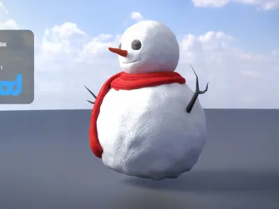 Snowman 3D model order