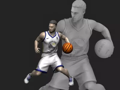 Steph Curry 3D Printable 3 3D print model