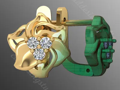 Earrings od92 3D print model