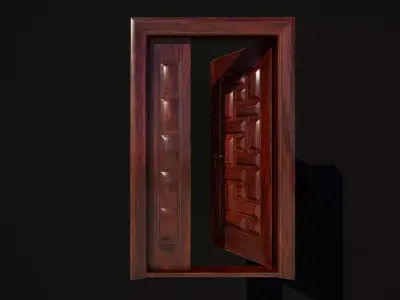 Hinged door 07 3D model