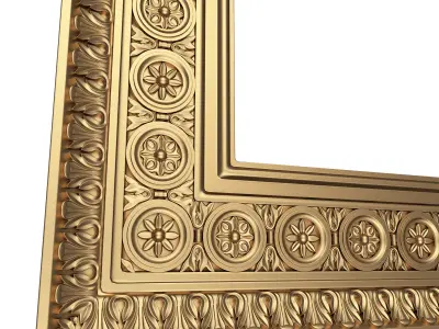 Classic Frame 031 Low-poly 3D model