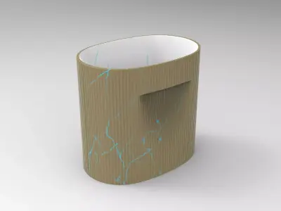 Lopy Vase Low-poly 3D model buy