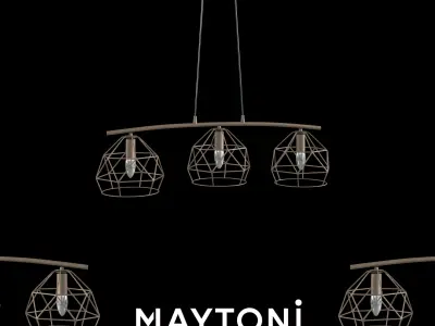 Pendant Soprano T432-PL-03-G Maytoni Loft Free 3D model