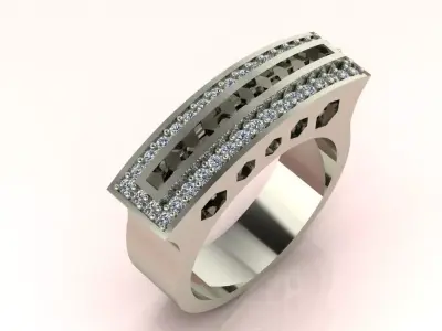Dynasty Band Ring Jewelry model - for Him 3D print model