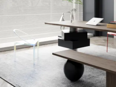 Study Home Modern villa decoration 3D model