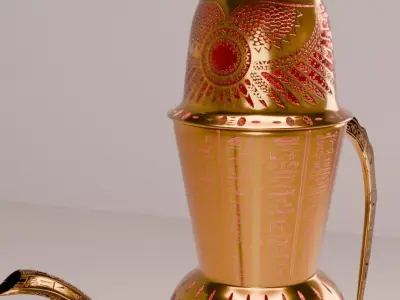 Antique Amphora Egypt 3D model