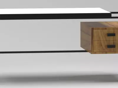 Desk 02 3D model