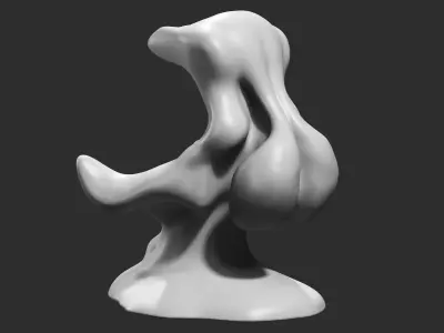 Modern Abstract Decorative sculpture 3d print model 58 3D print model