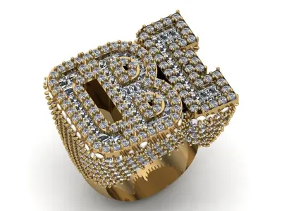 Champion Ring 3D print model