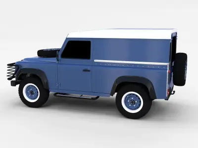 Land Rover Defender 90 Hard Top rev 3D model