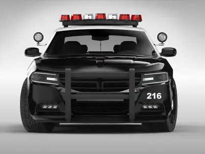 Dodge Charger Police 2015 3D model