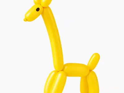 Lemon Giraffe  Balloon Decoration Props Second Life toy 3D print model