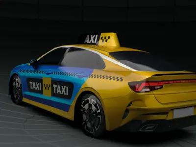 Kia Cerato Low-poly 3D model