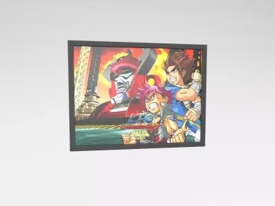 Little Fighter Online Painting v1 007 Free low-poly 3D model